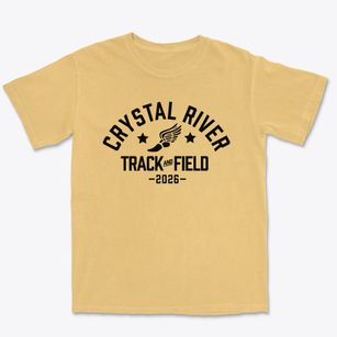 Crystal River Elementary School Track and Field Premium Heavyweight T-shirt