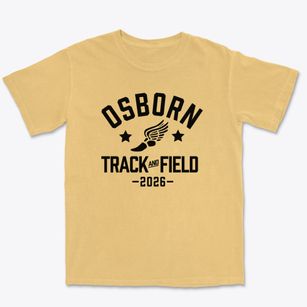 Osborn Middle School Track and Field Premium Heavyweight T-shirt