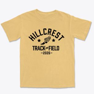 Hillcrest High School Track and Field Premium Heavyweight T-shirt