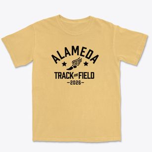 Alameda Middle School Track and Field Premium Heavyweight T-shirt