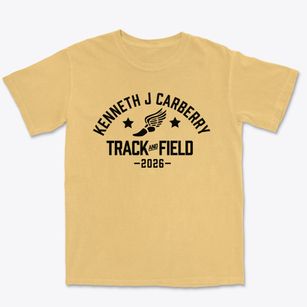 Kenneth J Carberry Elementary School Track and Field Premium Heavyweight T-shirt