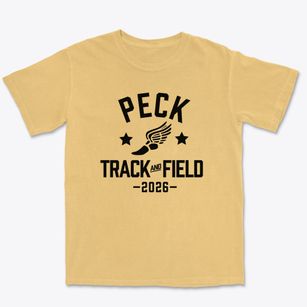 Peck Elementary School Track and Field Premium Heavyweight T-shirt