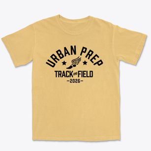 Urban Prep-west Campus Track and Field Premium Heavyweight T-shirt