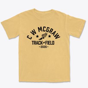 C W Mcgraw Elementary School Track and Field Premium Heavyweight T-shirt