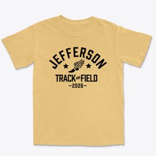Jefferson Middle School Track and Field Premium Heavyweight T-shirt