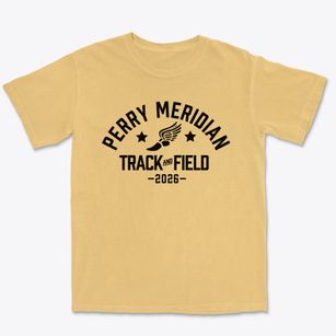 Perry Meridian Middle School Track and Field Premium Heavyweight T-shirt