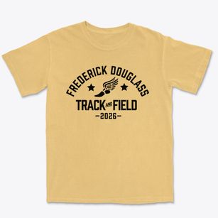 Frederick Douglass Middle School Track and Field Premium Heavyweight T-shirt