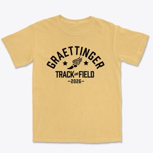 Graettinger School Track and Field Premium Heavyweight T-shirt