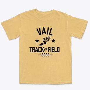 Vail Academy & High School Track and Field Premium Heavyweight T-shirt