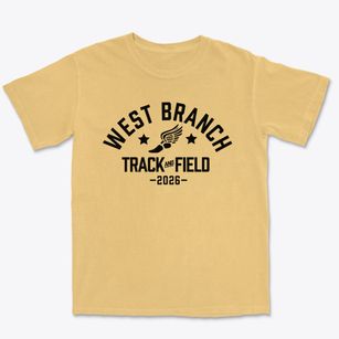 West Branch Middle School Track and Field Premium Heavyweight T-shirt
