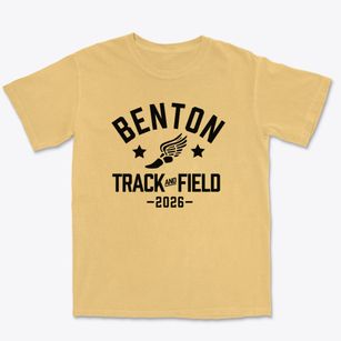 Benton Community High School Track and Field Premium Heavyweight T-shirt