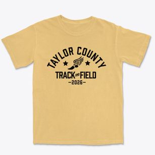 Taylor County Middle School Track and Field Premium Heavyweight T-shirt