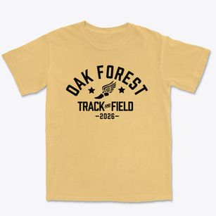 Oak Forest Academy Track and Field Premium Heavyweight T-shirt