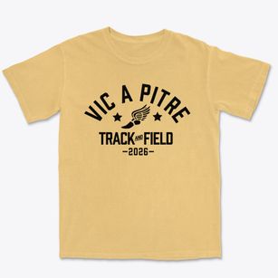 Vic A Pitre Elementary School Track and Field Premium Heavyweight T-shirt