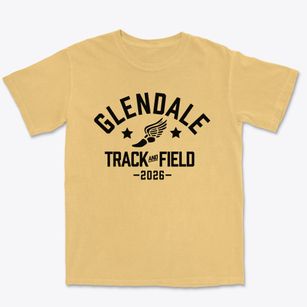 Glendale Elementary School Track and Field Premium Heavyweight T-shirt