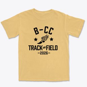 Bethesda-chevy Chase High School Track and Field Premium Heavyweight T-shirt