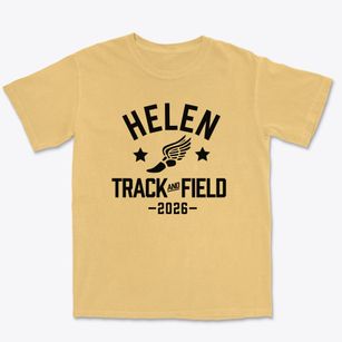 Helen Mae Sauter Elementary School Track and Field Premium Heavyweight T-shirt