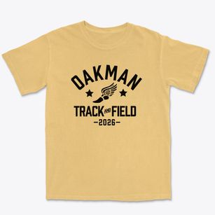 Oakman Elementary School Track and Field Premium Heavyweight T-shirt