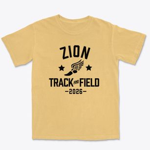 Zion Lutheran School Track and Field Premium Heavyweight T-shirt
