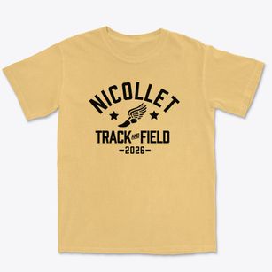 Nicollet Elementary School Track and Field Premium Heavyweight T-shirt