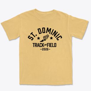 Saint Dominic School Track and Field Premium Heavyweight T-shirt
