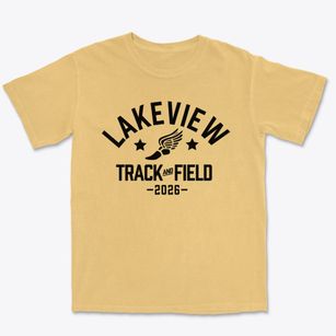 Lakeview Elementary School Track and Field Premium Heavyweight T-shirt