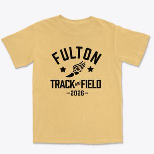 Fulton Junior High School Track and Field Premium Heavyweight T-shirt