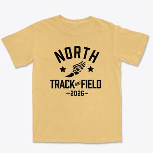 North Elementary School Track and Field Premium Heavyweight T-shirt
