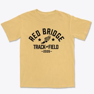 Red Bridge Elementary School Track and Field Premium Heavyweight T-shirt
