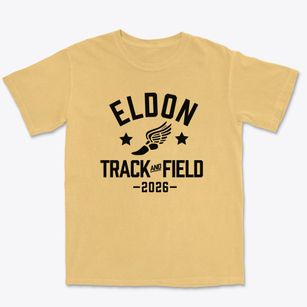 Eldon Middle School Track and Field Premium Heavyweight T-shirt