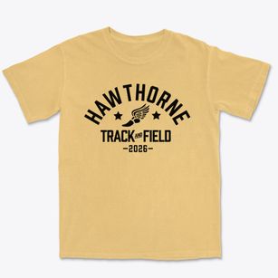Hawthorne Elementary School Track and Field Premium Heavyweight T-shirt