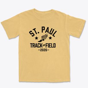St Paul Lutheran High School Track and Field Premium Heavyweight T-shirt