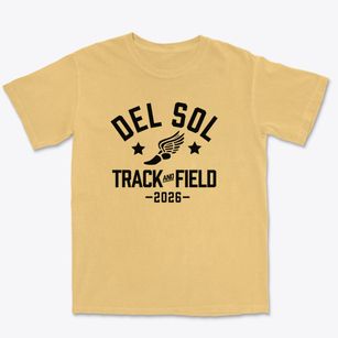Del Sol Academy Track and Field Premium Heavyweight T-shirt