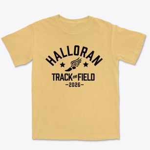 Halloran Elementary School 22 Track and Field Premium Heavyweight T-shirt