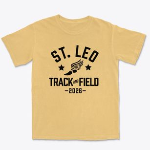 Saint Leo School & Church Track and Field Premium Heavyweight T-shirt