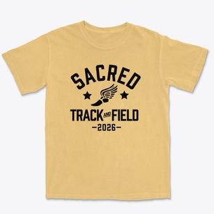Sacred Heart Private School Track and Field Premium Heavyweight T-shirt