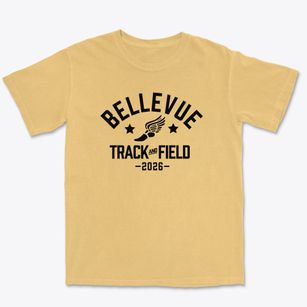 Bellevue Elementary School Track and Field Premium Heavyweight T-shirt