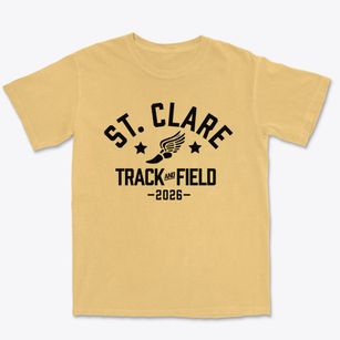 Saint Clare School Track and Field Premium Heavyweight T-shirt