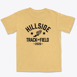 Hillside High School Track and Field Premium Heavyweight T-shirt