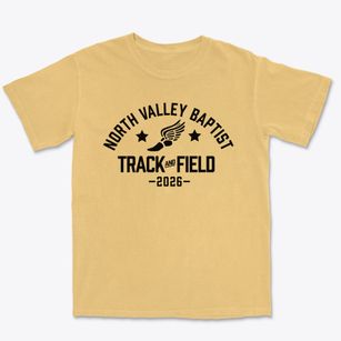 North Valley Baptist School Track and Field Premium Heavyweight T-shirt