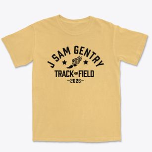 J Sam Gentry Middle School Track and Field Premium Heavyweight T-shirt
