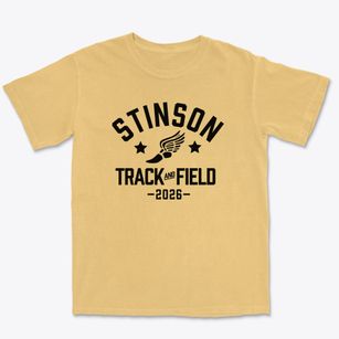 William S. Stinson Elementary School Track and Field Premium Heavyweight T-shirt