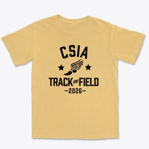 Columbus Spanish Immersion Academy Track and Field Premium Heavyweight T-shirt