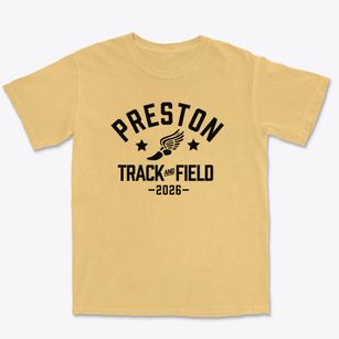 Preston Elementary School Track and Field Premium Heavyweight T-shirt