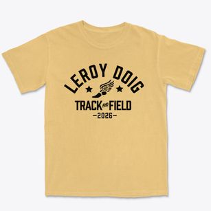 Leroy Doig Middle School Track and Field Premium Heavyweight T-shirt