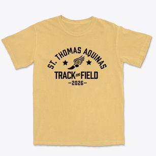 Saint Thomas Aquinas School Track and Field Premium Heavyweight T-shirt