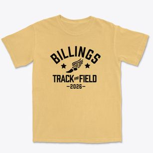 Billings High School Track and Field Premium Heavyweight T-shirt