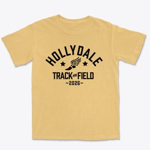 Hollydale Elementary School Track and Field Premium Heavyweight T-shirt