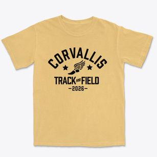 Corvallis Montessori School Track and Field Premium Heavyweight T-shirt