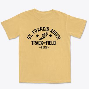 Saint Francis Assisi School Track and Field Premium Heavyweight T-shirt